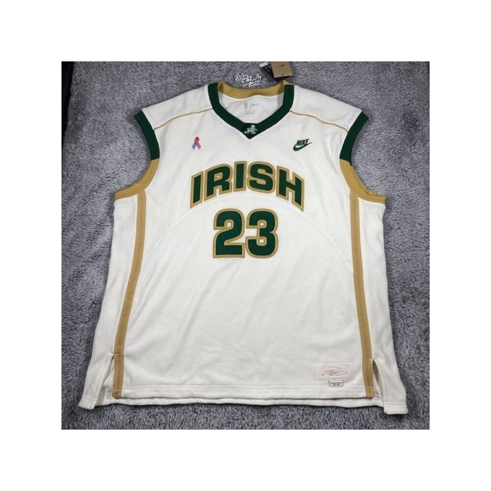 Nike Lebron James SVSM Irish Reserve Authentic Jersey Size 2XL Men IF0292-133